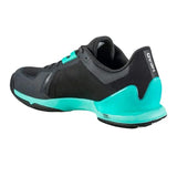 tenis head clay sprint pro 3.5 negro con verde menta para velocidad en pista