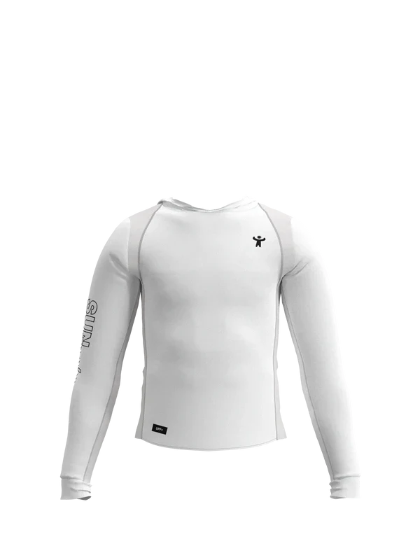 Sudadera SunPals High Performance Blanco Ártico para Pádel