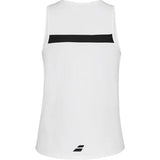 tank top babolat blanca mujer con diseño ajustado y cómodo