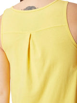 tank babolat amarillo para mujer con tejido suave y transpirable