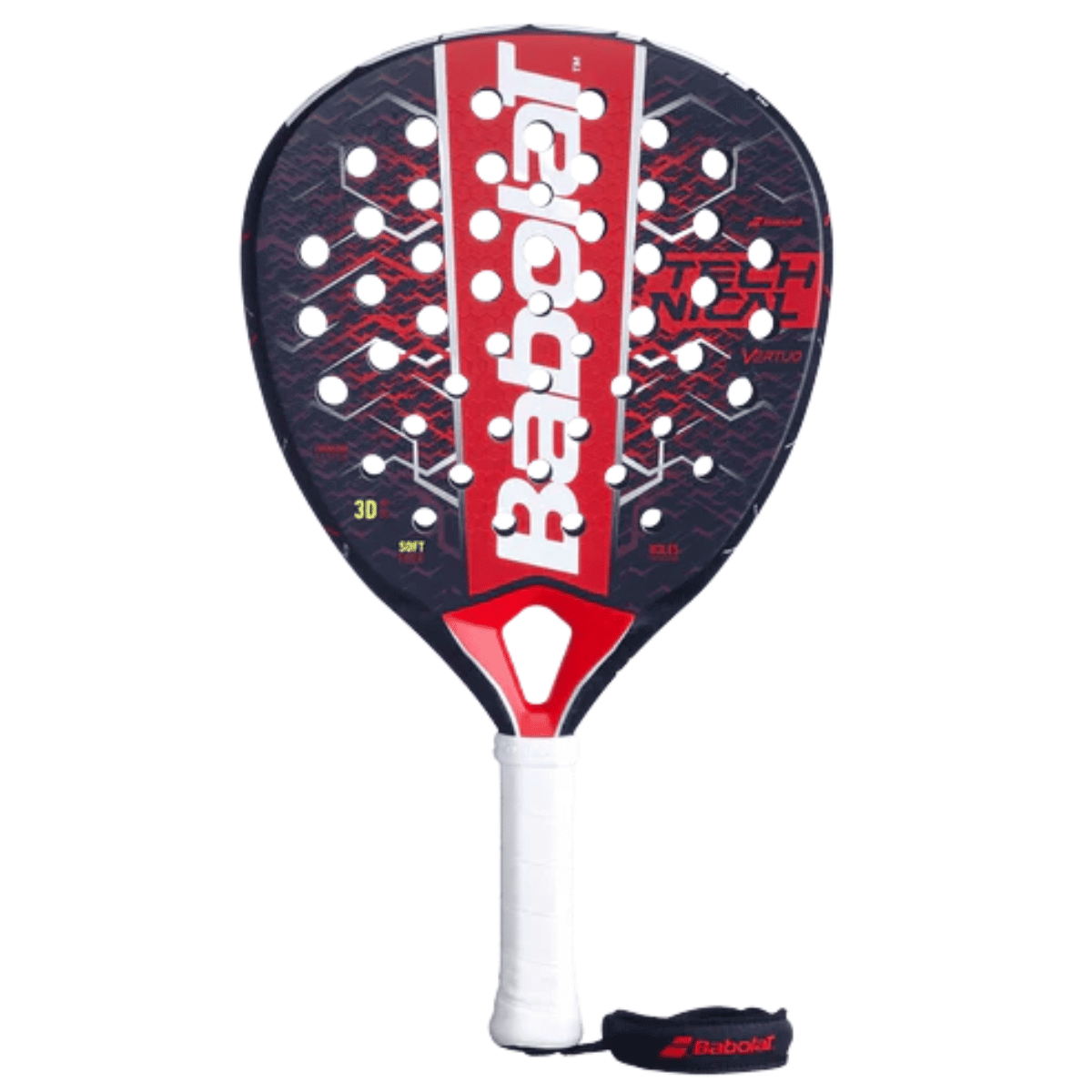 pala padel babolat technical vertuo con núcleo soft y estructura liviana