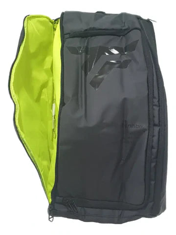 paletero negro tecnifibre de alta resistencia para entrenamientos y torneos