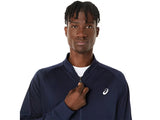 textura tela chaqueta asics court warm up jacket hombre con material flexible y transpirable tenis