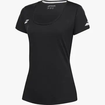 Blusa Babolat Play Negra para Pádel Mujer
