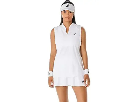 top deportivo blanco mujer asics sin mangas ideal para padel