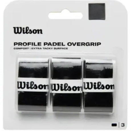 set 3 overgrips wilson profile padel ultradelgado y elástico