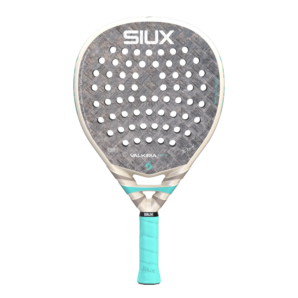 Pala de Pádel Siux Valkiria Pro 2026 Sofía Araújo Gris Blanco