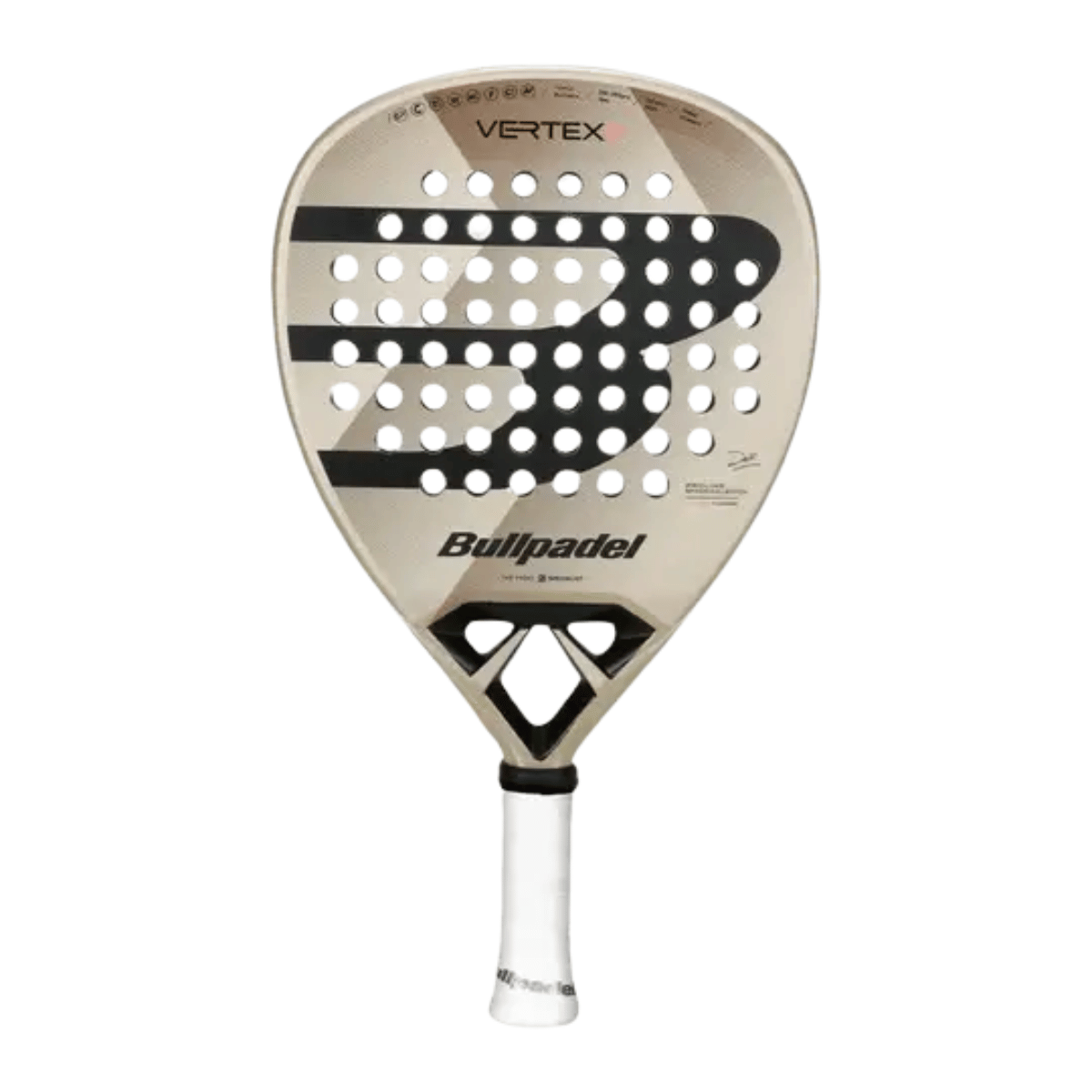 pala de pádel bullpadel vertex 04 w 2025 rosa y negro para mujer