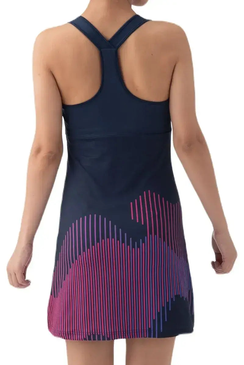 vestido yonex mujer azul marino ligero y flexible para deportes