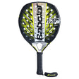 pala de padel babolat counter viper 2025 negra con detalles amarillos