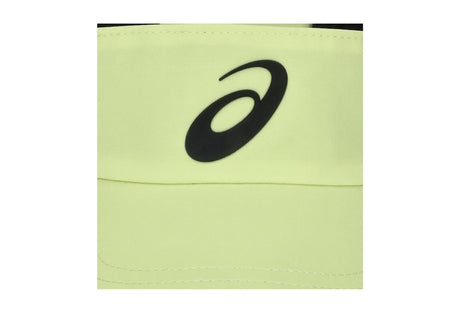 visera deportiva asics amarillo fosforescente con diseño transpirable
