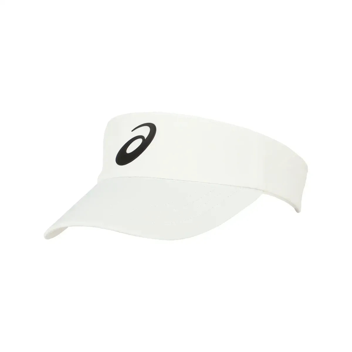 visera deportiva asics blanca con visera curva y diseño transpirable