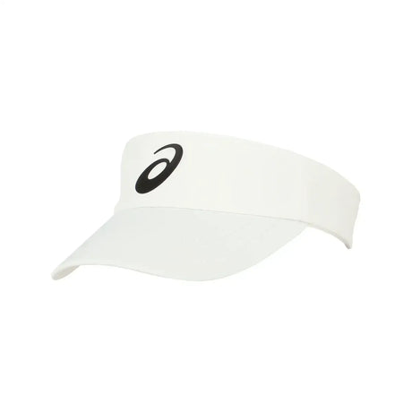 visera deportiva asics blanca con visera curva y diseño transpirable
