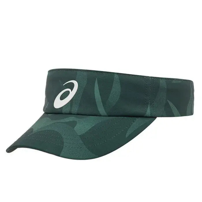 visera asics ligera y flexible verde ideal para deportes como pádel o tenis