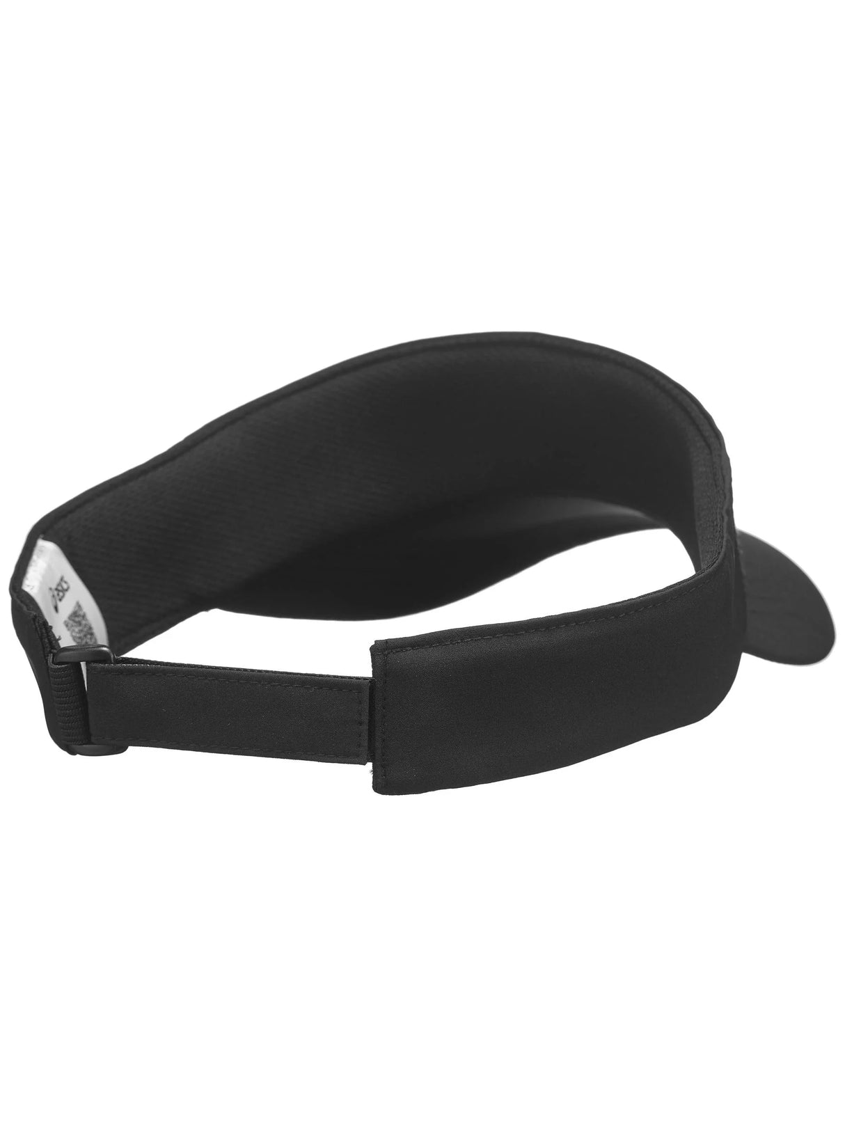 visera asics negra ligera para jugar padel con protección solar