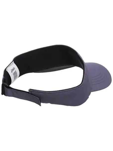 visera deportiva asics unisex gris con protección solar para pádel