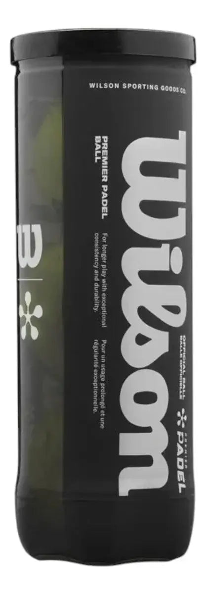 bote wilson premier padel bolas aptas para competencias