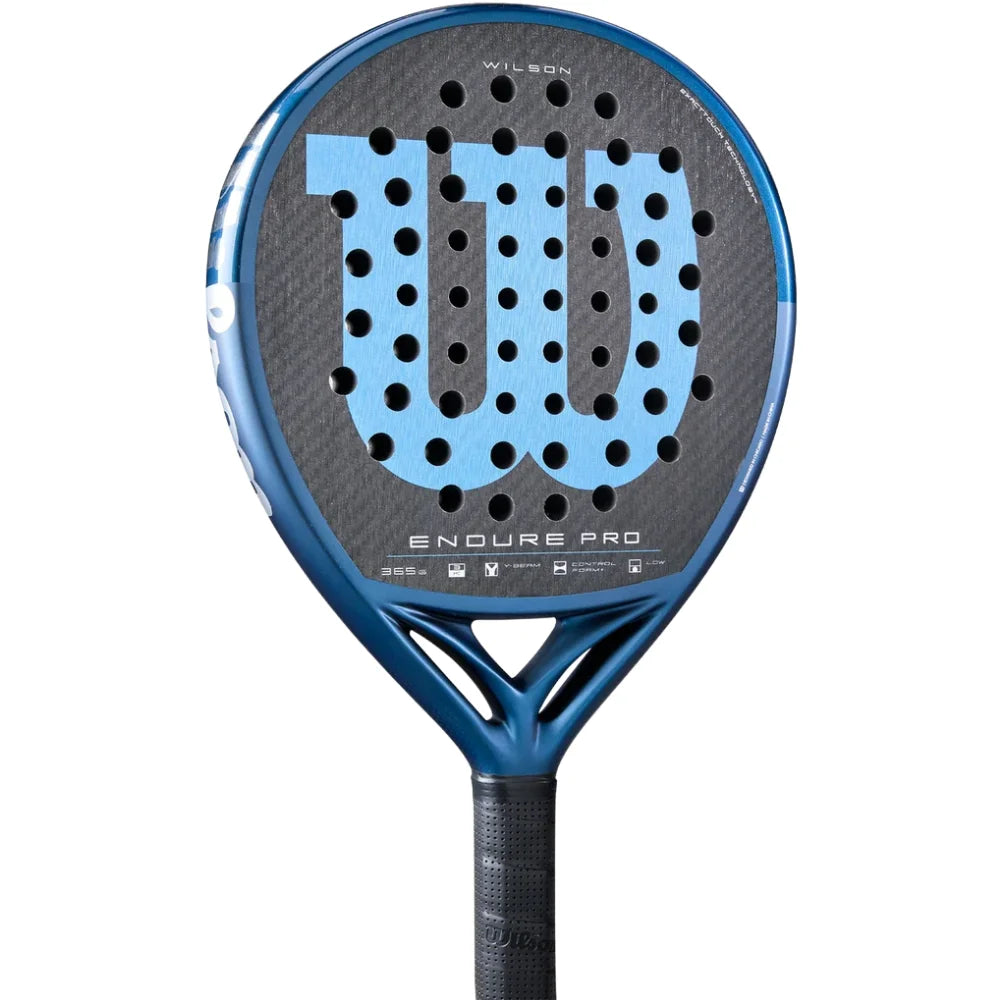 pala de padel wilson endure pro v1 con cara carbono 3K en bruto y amplio punto dulce para juego de padel