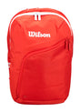 mochila wilson padel tour 2025 roja con compartimento para raqueta