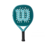 pala wilson padel pace v1 redonda gris con fibra de vidrio para iniciación