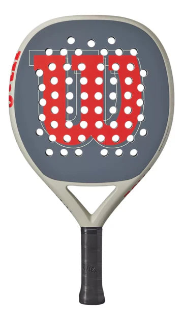 pala wilson padel pace v1 redonda gris con núcleo core foam para principiantes