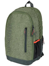 mochila wilson team heather green verde jaspeado con espacio para pala o laptop