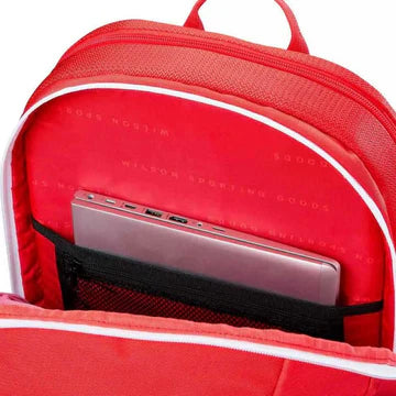 mochila wilson pádel 2025 roja con diseño ergonómico y tirantes acolchados