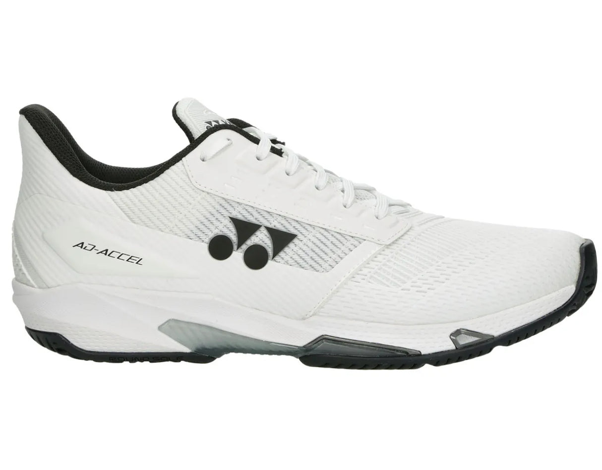 tenis yonex ad-accel blancos con suela espiga para pádel avanzado