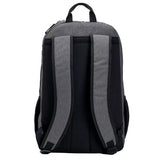 mochila yonex gris con bolsillos espaciosos para palas y accesorios de pádel