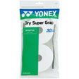 overgrip yonex dry super grap blanco paquete de 30 unidades para raqueta de padel
