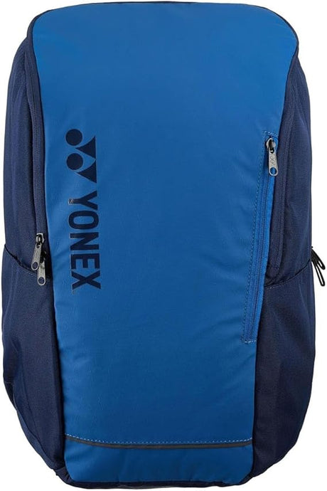 mochila yonex team series azul con compartimento trasero para palas de pádel