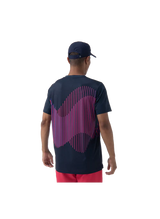 camiseta yonex color azul índigo con tecnología precision move