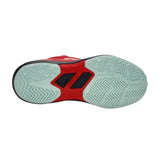 calzado yonex infantil sunset red con suela espiga para pádel