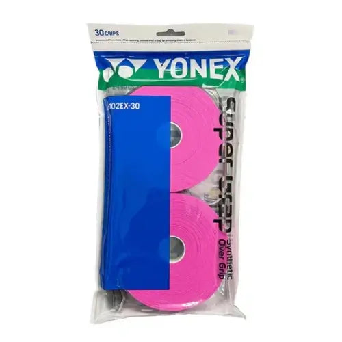paquete yonex wet super grap rosa pack 30 rendimiento constante
