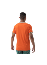 camiseta unisex yonex naranja suave para deportes como pádel o tenis