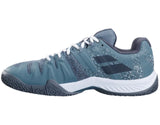 calzado babolat para pádel hombre con suela omni michelin azul y gris