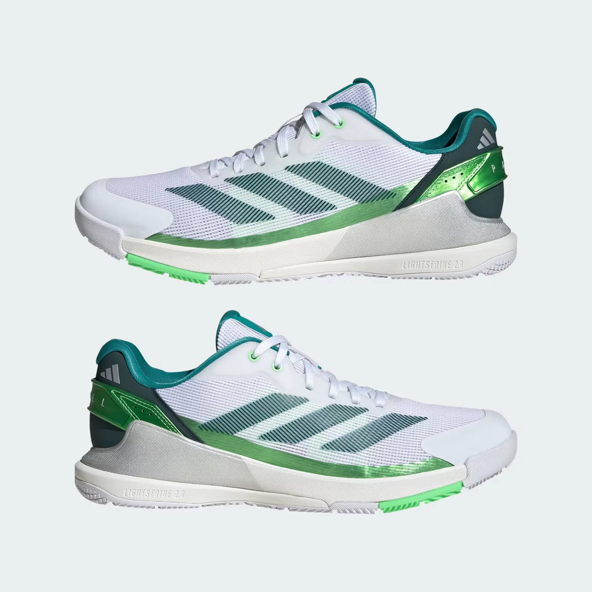 zapatillas pádel adidas Crazyquick mujer detalle cordones reflejantes