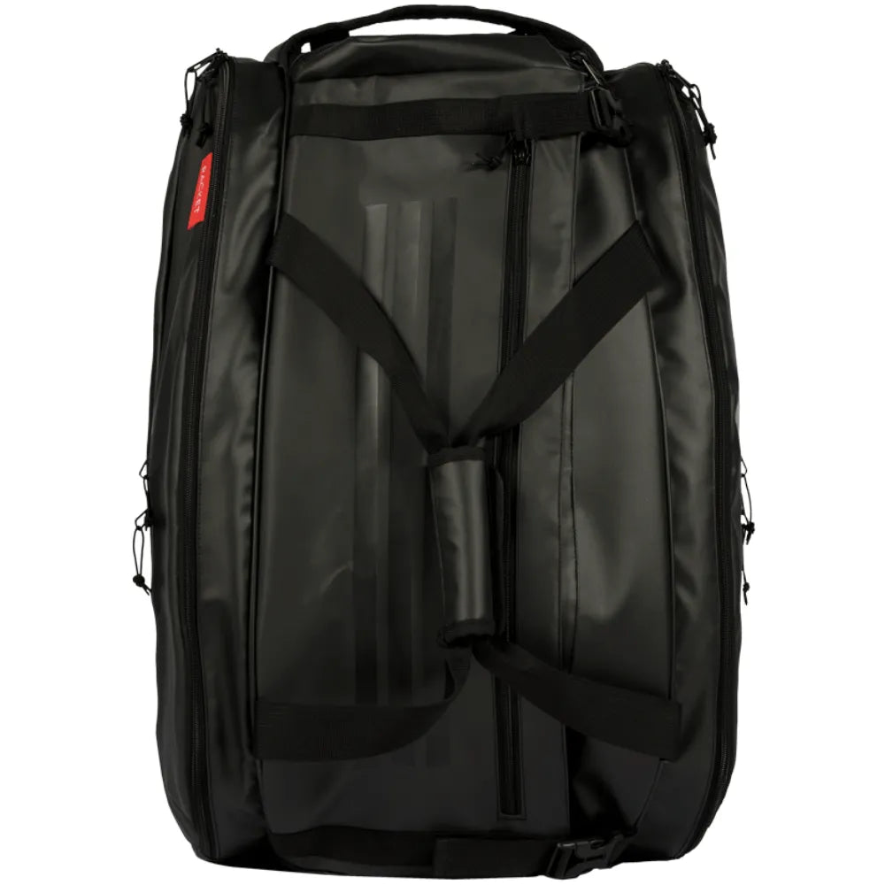 mochila padel adidas multigame black 2026 58L con estructura semirrígida reforzada