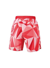 Short Yonex Rojo con Estampado Geométrico para Pádel