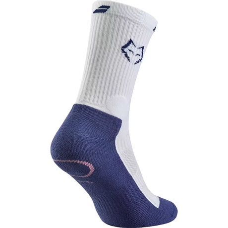 Calceta Babolat Juan Lebrón Mid-Calf Socks Blanco para Pádel
