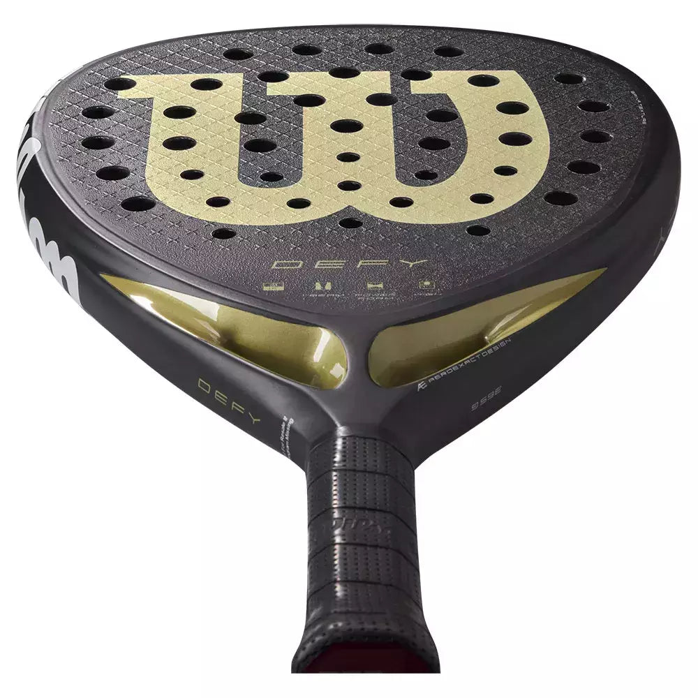 pala wilson defy v1 con marco rígido para estabilidad en golpes