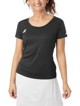 Blusa Babolat Play Negra para Pádel Mujer