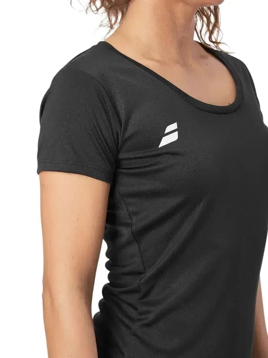 Blusa Babolat Play Negra para Pádel Mujer