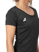 Blusa Babolat Play Negra para Pádel Mujer