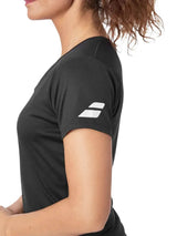 Blusa Babolat Play Negra para Pádel Mujer