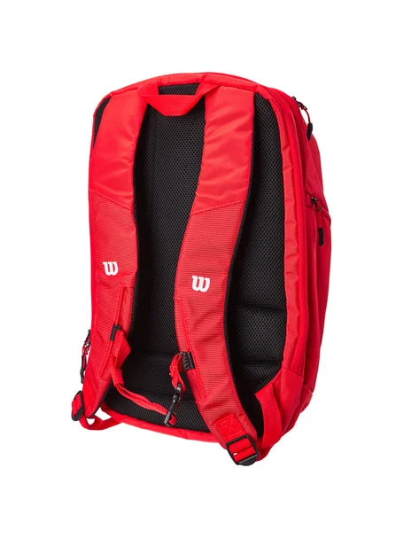 Mochila de Pádel Wilson Super Tour Roja con Compartimento Térmico